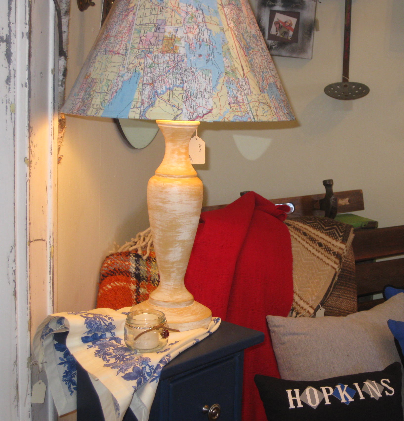 Map Lampshade at Garden Party Gallery